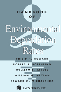 صورة الغلاف: Handbook of Environmental Degradation Rates 1st edition 9780367402990