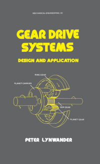 Immagine di copertina: Gear Drive Systems 1st edition 9780824718961