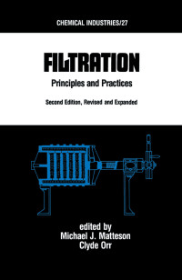 صورة الغلاف: Filtration 2nd edition 9780824775827