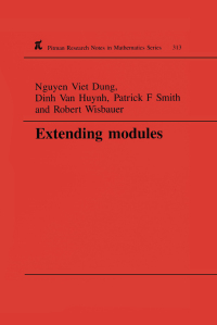 Cover image: Extending Modules 1st edition 9780582253827