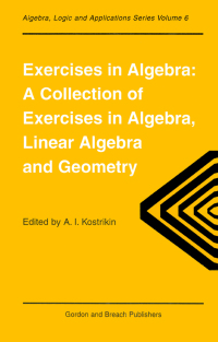 Imagen de portada: Exercises in Algebra 1st edition 9782884490306