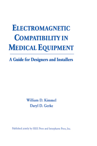 صورة الغلاف: Electromagnetic Compatibility in Medical Equipment 1st edition 9780367401566