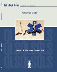 Titelbild: Critical Care 1st edition 9781893441354