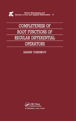 صورة الغلاف: Completeness of Root Functions of Regular Differential Operators 1st edition 9780582236929