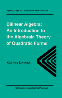 Titelbild: Bilinear Algebra 1st edition 9789056990763