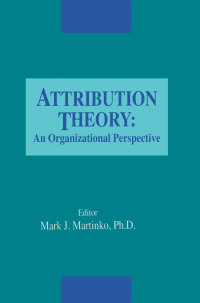 Cover image: Attribution Theory 1st edition 9781884015199