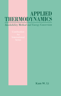 Cover image: Applied Thermodynamics 1st edition 9781560323495