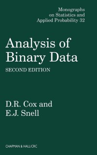 表紙画像: Analysis of Binary Data 2nd edition 9780412306204