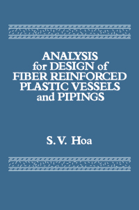 Imagen de portada: Analysis for Design of Fiber Reinforced Plastic Vessels 1st edition 9780877628729