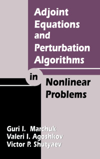 Cover image: Adjoint Equations and Perturbation Algorithms in Nonlinear Problems 1st edition 9780849328718