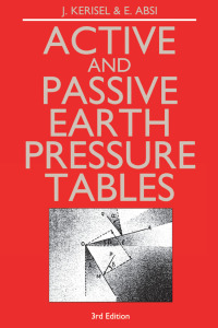 صورة الغلاف: Active and Passive Earth Pressure Tables 1st edition 9789061918868