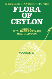 صورة الغلاف: A Revised Handbook to the Flora of Ceylon - Volume 10 1st edition 9789054102687