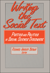 Titelbild: Writing the Social Text 1st edition 9780202303871