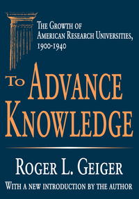 Cover image: To Advance Knowledge 1st edition 9780765805607