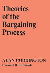 Cover image: Theories of the Bargaining Process 1st edition 9780202309170