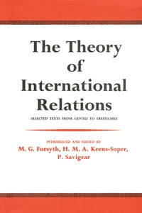 Cover image: The Theory of International Relations 1st edition 9780202363004
