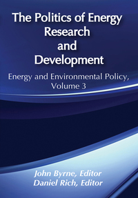 Cover image: The Politics of Energy Research and Development 1st edition 9780887386534
