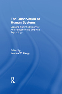 صورة الغلاف: The Observation of Human Systems 1st edition 9781138516526