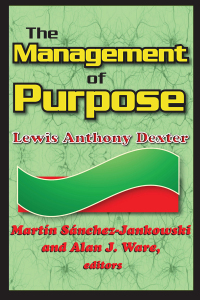 Imagen de portada: The Management of Purpose 1st edition 9781138516298