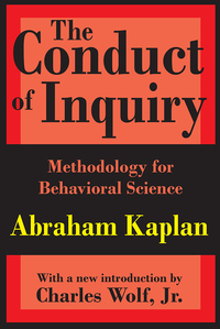Imagen de portada: The Conduct of Inquiry 1st edition 9780765804488