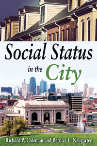 Cover image: Social Status in the City 1st edition 9781138533011