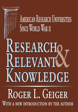 Cover image: Research and Relevant Knowledge 1st edition 9780765805690