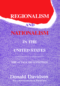 Cover image: Regionalism and Nationalism in the United States 1st edition 9780887383724