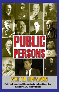 Cover image: Public Persons 1st edition 9781412810616