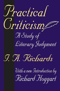 صورة الغلاف: Practical Criticism 1st edition 9780765808431