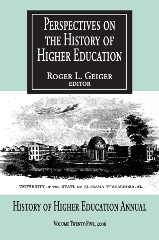 Cover image: Perspectives on the History of Higher Education 1st edition 9781412806176