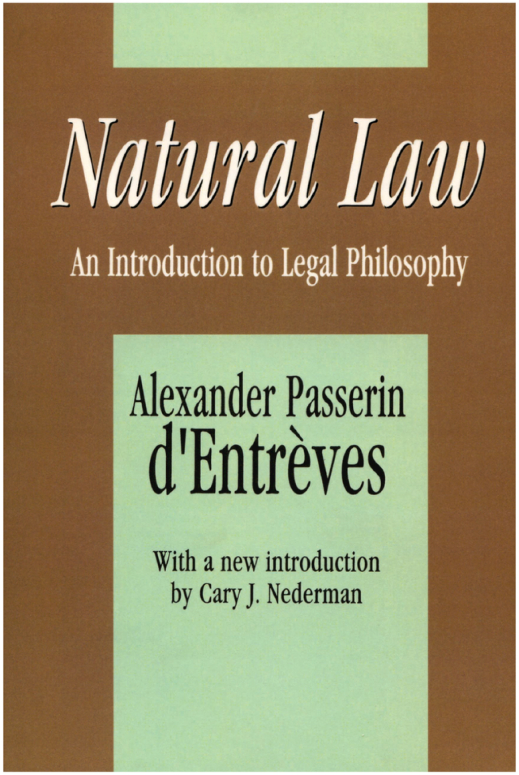 Natural Law An Introduction to Legal Philosophy 3rd Edition