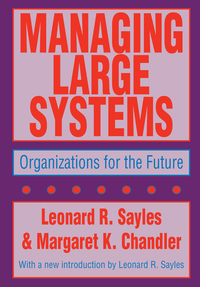 Cover image: Managing Large Systems 1st edition 9781560006428