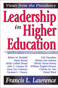 Cover image: Leadership in Higher Education 1st edition 9780765803283