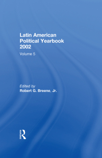 Imagen de portada: Latin American Political Yearbook 1st edition 9781138511552