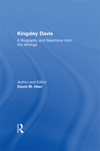 Cover image: Kingsley Davis 1st edition 9780765802675