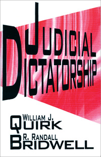 صورة الغلاف: Judicial Dictatorship 1st edition 9781138526686