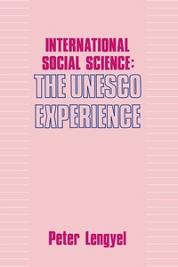 Imagen de portada: International Social Science 1st edition 9780887380853