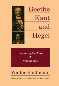 Omslagafbeelding: Goethe, Kant, and Hegel 1st edition 9781138524477