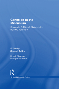 Cover image: Genocide at the Millennium 1st edition 9780765802637