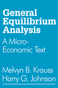 Imagen de portada: General Equilibrium Analysis 1st edition 9780202308685