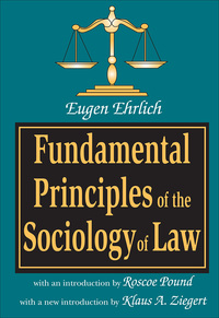 Imagen de portada: Fundamental Principles of the Sociology of Law 1st edition 9781138524026