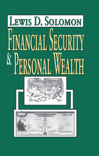 صورة الغلاف: Financial Security and Personal Wealth 1st edition 9780765802910