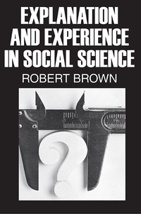 Imagen de portada: Explanation and Experience in Social Science 1st edition 9781138523296