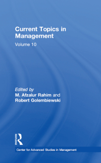 Cover image: Current Topics in Management 1st edition 9781138508965