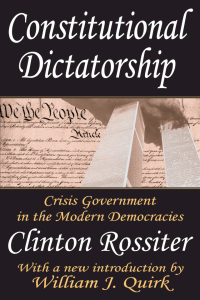 Cover image: Constitutional Dictatorship 1st edition 9781138521100