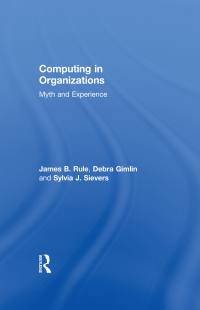 Imagen de portada: Computing in Organizations 1st edition 9781138508385