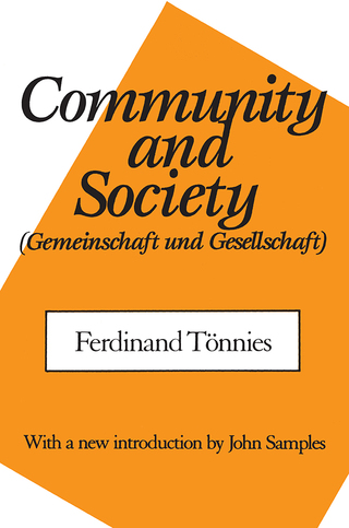 Cover image: Community and Society 1st edition 9781138520868