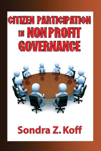 Cover image: Citizen Participation in Non-profit Governance 1st edition 9781412810425