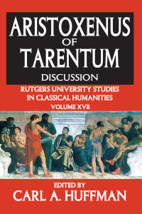 Cover image: Aristoxenus of Tarentum 1st edition 9781138507395