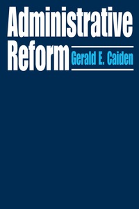 Cover image: Administrative Reform 1st edition 9781138518629
